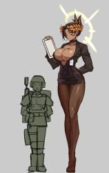 1boy 1girls ass big_ass big_breasts big_butt big_thighs breasts female god-emperor_of_mankind male tagme thighs warhammer_(franchise) warhammer_40k