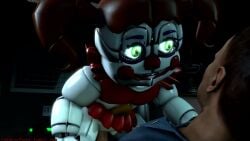 1boy 1girls 3d 3d_animation animated animatronic baby_(fnafsl) circus_baby circus_baby_(fnaf) circus_baby_(original) cowgirl_position derpyduck female five_nights_at_freddy's five_nights_at_freddy's:_sister_location full_color green_eyes incest michael_afton no_sound robot robot_girl robot_humanoid skirt source_filmmaker straight tagme twintails video