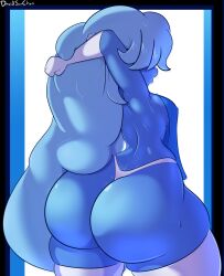 1girls alternate_version_available ass big_ass blue_hair blue_skin bottom_heavy breasts cartoon_network dat_ass davidsanchan dumptruck_ass fat_ass female female_only gem_(species) hair_over_eyes huge_ass large_ass legwear massive_ass panties partially_clothed png sapphire_(steven_universe) small_breasts solo steven_universe thick_ass thick_thighs thunder_thighs wide_hips