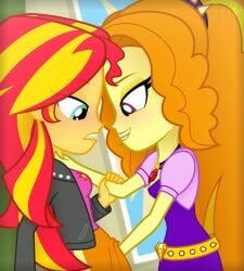 2girls accurate_art_style adagio_dazzle animated clothed_female clothed_sex clothing equestria_girls female femdom femsub fingering friendship_is_magic hand_under_skirt hasbro human implied_fingering manual my_little_pony neckwear no_sound outerwear pale_skin public public_fingering public_sex randomtriples shorter_than_30_seconds shorter_than_one_minute siren_gem standing_sex sundagio sunset_shimmer tagme through_clothes under_clothes video yuri