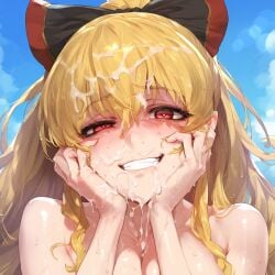 ai_generated bukkake cum cum_on_face cum_on_hair granblue_fantasy tagme tharkica vira_(granblue_fantasy) vira_lillie yandere_trance