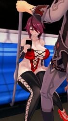 3d absurd_res childe_(genshin_impact) genshin_impact koikatsu nick_maxwell paizuri public_sex rosaria_(genshin_impact) tagme tartaglia_(genshin_impact) train