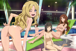 4girls ass blonde_hair breasts brunette female female_only frenda_seivelun long_hair mugino_shizuri multiple_girls photoshop possible_duplicate pussy short_hair to_aru_kagaku_no_railgun to_aru_majutsu_no_index uncensored