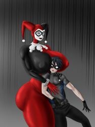 1boy 1girls adult batman_(series) big_breasts big_thighs breasts bust busty chest curvaceous curvy curvy_figure dc dc_comics digital_media_(artwork) female female_focus harleen_quinzel harley_quinn harley_quinn_(classic) hips hourglass_figure huge_breasts human large_breasts legs light-skinned_female light-skinned_male light_skin lips male male/female mature mature_female mature_male noirsun00 short_male slim_waist straight thick thick_legs thick_thighs thighs voluptuous voluptuous_female waist wide_hips wide_thighs