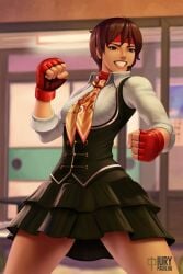 iury_padilha sakura_kasugano short_hair soft street_fighter