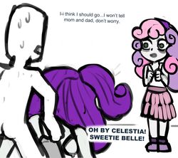 /mlp/ 1boy 1boy1girl 1girls 4chan anonymous cutie_mark_crusaders equestria_girls friendship_is_magic livesmutanon my_little_pony rarity_(mlp) straight_hair sweetie_belle_(mlp)