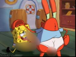 2boys anthro blowjob censored_penis crab crustacean freakbob_pisspants freakybob_pisspants freakybob_pisspants_(character) gay krusty_krab male male_only mr_krabs oral oral_sex sea_sponge spongebob_squarepants spongebob_squarepants_(character)