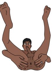 1boy 2024 alex_(iwbaal) anus anus_focus dark-skinned_male dark_skin digital_art digital_drawing_(artwork) digital_media_(artwork) erect_penis erection feet feet_up focus focus_on_ass gay gay_male grabbing grabbing_ass grabbing_own_ass iwbaal legs legs_spread legs_up male male_focus male_only nails naked naked_male no_underwear nude nude_male original original_character ring serious serious_look solo solo_focus submissive submissive_male sucks transparent_background