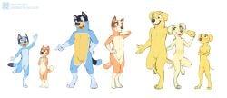 adam_wan age_difference anthro bandit_heeler bingo_heeler bluey_(series) bluey_(show) bluey_heeler canine chilli_heeler cub female janelle_(bluey) lucky_(bluey) male multiple_boys multiple_girls pat_(bluey) young zaush