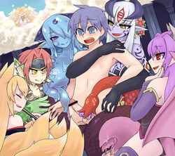 1boy 6girls alice_(mon-musu_quest!) alipheese_fateburn_xvi alma_elma boy_rape censored clothed_female_nude_male clothed_on_nude erubetie female_rapist femdom gangbang gangrape granberia k2_(artist) luka_(mon-musu_quest!) male_rape_victim malesub monster_girl_quest non-human_rapist penis penis_sucking_tentacle pink_eyes rape restrained reverse_rape straight tamamo_(monster_girl_quest) tentacle_on_male tentacles_around_legs