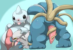 blue_skin dewgong furry furry_only interspecies male male_only multiple_males no_humans nude penis pokemon tagme tentacle tentacle_on_male tentacruel walrein yaoi