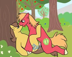 axelpony big_macintosh big_macintosh_(mlp) caramel caramel_(mlp) earth_pony equine friendship_is_magic gay horse male male_only my_little_pony pony yaoi