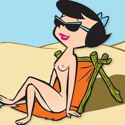 betty_rubble female female_only hanna-barbera human nipples seph8 solo tagme the_flintstones