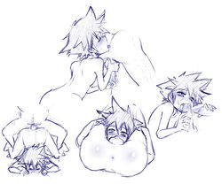 androgynous kingdom_hearts male male_only multiple_males sora tagme walnut yaoi