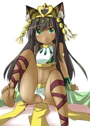 bastet_(p&d) dark-skinned_female female female_only puzzle_and_dragons solo tagme