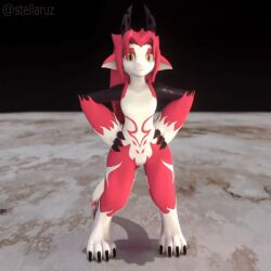 3d female furry furry_girl girl kobold lifrit stellaruz