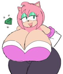 amy rose from sega by momiji (artist)