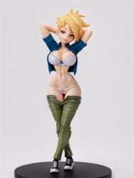 aco ai_generated big_ass big_breasts big_butt blonde_hair blonde_hair_female blue_eyes female figurine jenny_test johnny_test johnny_test_(series) rule_63 thick_ass