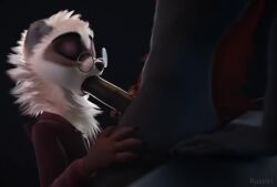 3d ambiguous_gender animated blowjob cum cum_in_mouth cum_on_face cumming_on_face fellatio female ferret furry furry_only glasses male male/ambiguous mp4 ruaidri serena_(ruaidri) sound sound_edit sound_effects sound_warning source_request tagme video wolf