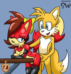 color female fiona_fox fox fur furry male sidspaztyler sonic_(series) tails