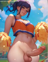 1futa ahe_gao ai_generated balls big_balls big_breasts black_hair blue_eyes blush breasts cheerleader clothing dickgirl erection futa_only futagallery futanari genitals huge_balls huge_breasts large_breasts large_penis long_hair looking_at_viewer masturbation nipples open_mouth original outdoors outside panties penis solo solo_futa young