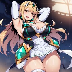 mythra from xenoblade (series) by castle12