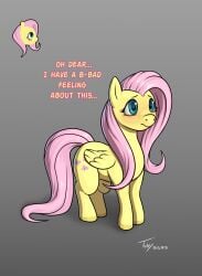 fluttershy_(mlp) my_little_pony pink_hair pony solo toby_art