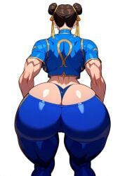 1girls ai_generated ass ass big_ass big_butt capcom chun-li female female female_focus female_only futanurse huge_ass huge_butt large_ass large_butt muscular_arms muscular_thighs street_fighter tagme thick_thighs thighs thong tight_clothing