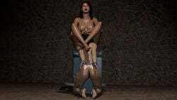 3d 3d_(artwork) ankle_cuffs anklecuffed arms_behind_back ashley_williams bioware bondage completely_naked completely_naked_female completely_nude completely_nude_female cunnilingus domination handcuffed handcuffs implied_cunnilingus implied_oral licking mass_effect mass_effect_3 miranda_lawson nipples noobsfm pushing_head_towards_cunnilingus pushing_head_towards_cunnilingus_with_legs submissive tagme yuri