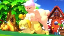 3d animal_crossing animal_crossing_girl animated big_ass big_breasts female futa_mayor futa_on_female futanari huge_ass huge_breasts huge_cock isabelle_(animal_crossing) leviantan581re no_sound penetration penis public public_nudity sex tagme video villager_(animal_crossing)