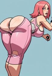 ai_generated anus bbw bbw_mom fat_ass huge_ass long_legs mature_female milf naruto naruto_(series) naruto_shippuden sakura_haruno thick_thighs thong thong_over_anus