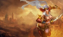 breasts_out edit guardian_of_the_sands_series katarina_du_couteau league_of_legends sandstorm_katarina