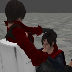 3d ada_wong carla_radames fellatio futanari human intersex oral resident_evil tagme