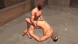 2boys 3d anal anal_penetration anal_sex animated arched_back armbands balaclava balls black_hair chest_hair cigarette elevated_hips erection gay happy male male_only missionary multiple_boys multiple_males muscle sniper sniper_(team_fortress_2) source_filmmaker spy spy_(team_fortress_2) sunglasses team_fortress_2 thrusting_into_ass tinted_eyewear yaoi