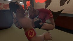 2boys 3d gay heavy_(team_fortress_2) heavy_weapons_guy human human_male human_only male male_only medic medic_(team_fortress_2) sex source_filmmaker tagme team_fortress_2 yaoi