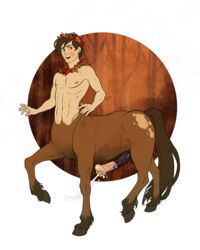 1boy abs alternative_version_available animal_genitalia anthro balls big_penis blush brown_fur brown_hair centaur color crown cum cumming cumshot cute disney dripping edit equine erection fantasy flare forest fur furry green_eyes hair hands-free hooves horse horsecock leaves looking_at_viewer male male_only mammal mythological nipples nude open_mouth penis prince solo stallion surprised tail taur vein veiny_penis young