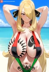cynthia (pokemon) from pokemon by himeno