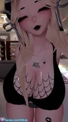 3d big_breasts big_tit big_titties big_titty_goth breast breasts dominant dominatrix femdom goth goth_girl gothic gothic_girl hanging_boobs hanging_breasts hanging_tits lilyvr looking_at_viewer mommy mommy_dom mommy_kink mother pov pov_eye_contact round_boobs round_breasts round_tits tagme tattoo tattoo_on tattoo_on_chest tattooed tattooed_boobs tattooed_breast tattooed_chest tattoos video vr vr_media vrchat vrchat_avatar vrchat_media vrchat_model wet wet_body wet_skin