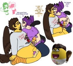 1boy 1boy1girl 1girls begging_to_cum bird_feet bird_humanoid brighteyes brighteyes_(forsaken) catgirl dialogue dominant_female forsaken_(roblox) handjob husband_and_wife karkatowned overstimulation pantless praise praising precum roblox roblox_game robloxian shedletsky shedletsky_(forsaken) sounding sounding_rod tears_in_eyes teasing urethral_insertion urethral_penetration urethral_plug vibrator vibrator_on_penis