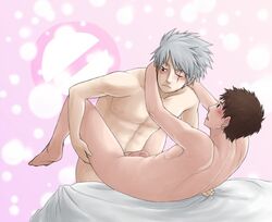 2boys hatake_kakashi naruto tagme yamato_(naruto) yaoi