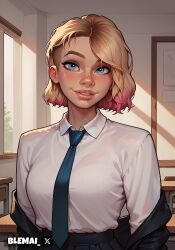 gwen stacy from marvel by blemai