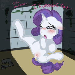 chains friendship_is_magic makoruu my_little_pony rape rarity_(mlp) smooth_skin spread_legs tagme