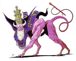 666 beard cape crown demon erection facial_hair feral horn kazuma_kaneko male master_therion megami_tensei official_art penis prehensile_tail red_sclera royalty scepter shin_megami_tensei solo