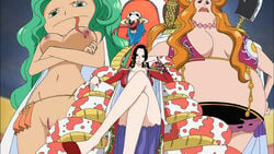 animal boa_hancock boa_marigold boa_sandersonia female female_only hebi_hebi_no_mi,_model:_anaconda lolo123135 one_piece salome_(one_piece) snake snake_girl snake_tongue uncensored