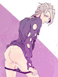 1boy cum jojo's_bizarre_adventure kaku_(artist) male_only pannacotta_fugo tagme vento_aureo