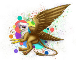 anus ass avian friendship_is_magic gilda gilda_(mlp) gryphon my_little_pony on_side polkin pussy tagme tail wings