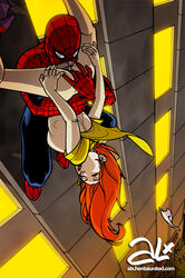 69 69_position alx_(fuckit) anal anal_fingering cunnilingus licking_pussy marvel mary_jane_watson oral spider-man spider-man_(series) spider-man_vertical_69 standing_69 straight_hair