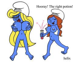 alternate_breast_size helix sassette smurf smurfette tagme the_smurfs