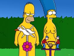 1boy 1girls color female homer_simpson human male marge_simpson straight tagme the_simpsons wvs