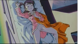 1girls accurate_art_style bed bottomless bulma_briefs casual clothing dragon_ball dragon_ball_(classic) edit female female_only human nekomate14_edited pale_skin purple_hair pussy screencap screenshot screenshot_edit sleeping solo teenage_bulma teenager